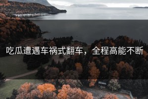 吃瓜遭遇车祸式翻车，全程高能不断