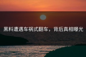黑料遭遇车祸式翻车，背后真相曝光