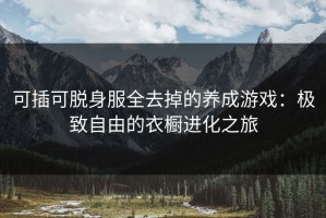可插可脱身服全去掉的养成游戏：极致自由的衣橱进化之旅