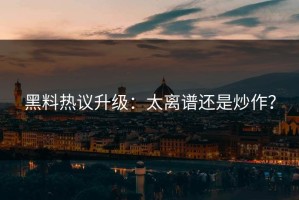 黑料热议升级：太离谱还是炒作？